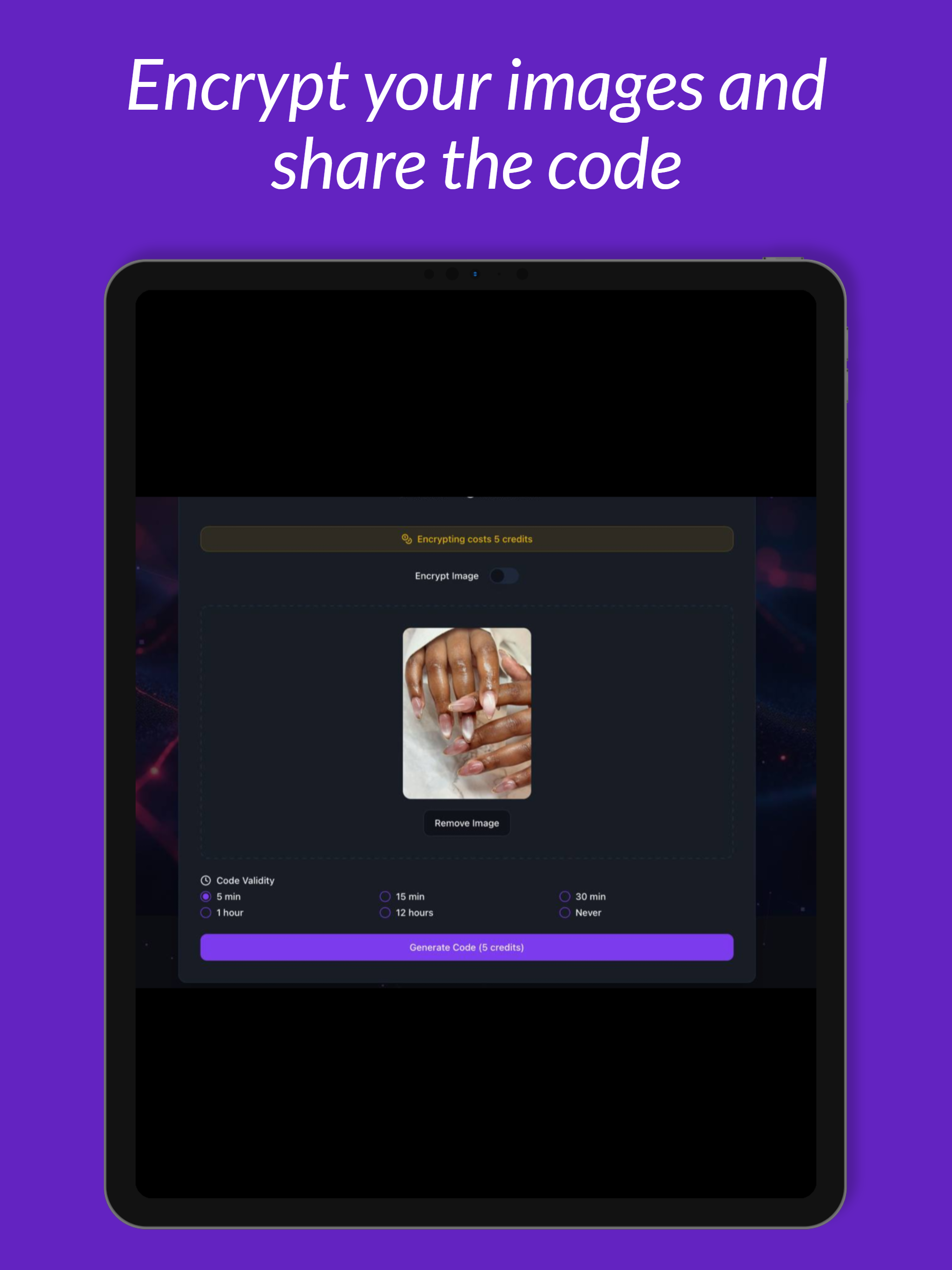 OcodX — Encrypt Text & Images