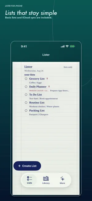 Lister: Write & Draft Notes screenshot 1