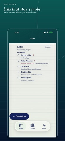 Lister: Write & Draft Notes Screenshot 1 of 6