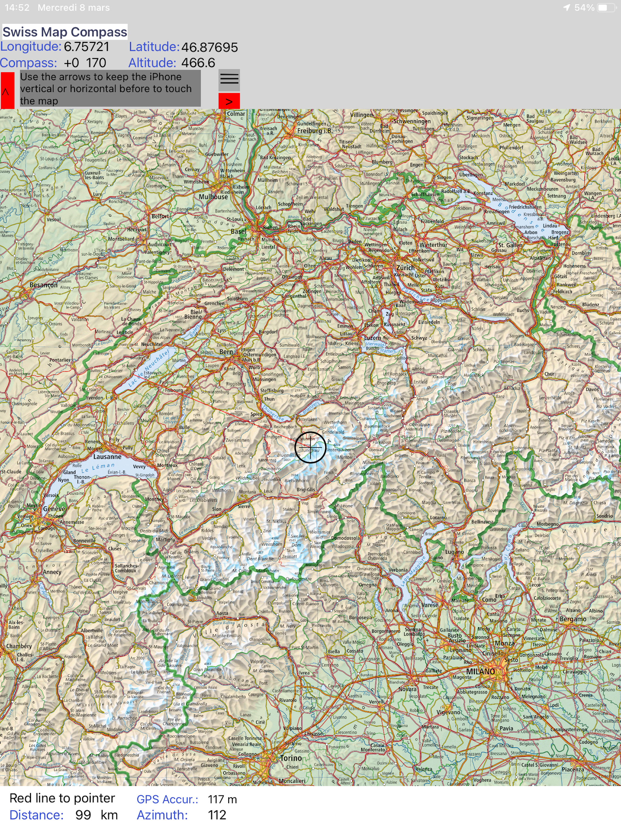 Swiss Map Compass