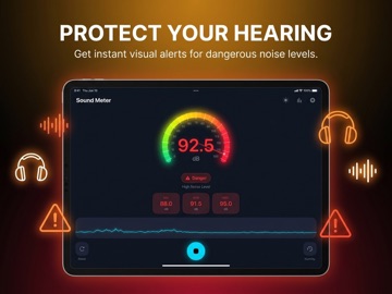 Sound Meter: Noise & dB Level iPad screenshot