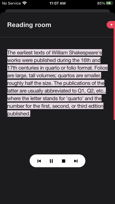 Screenshot #2 pour Read Out Loud - Text Reader