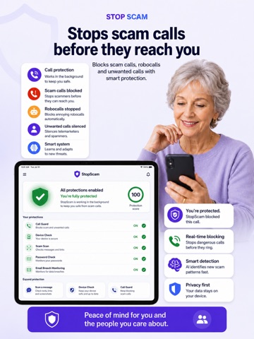StopScam: AI Scam Detector iPad screenshot