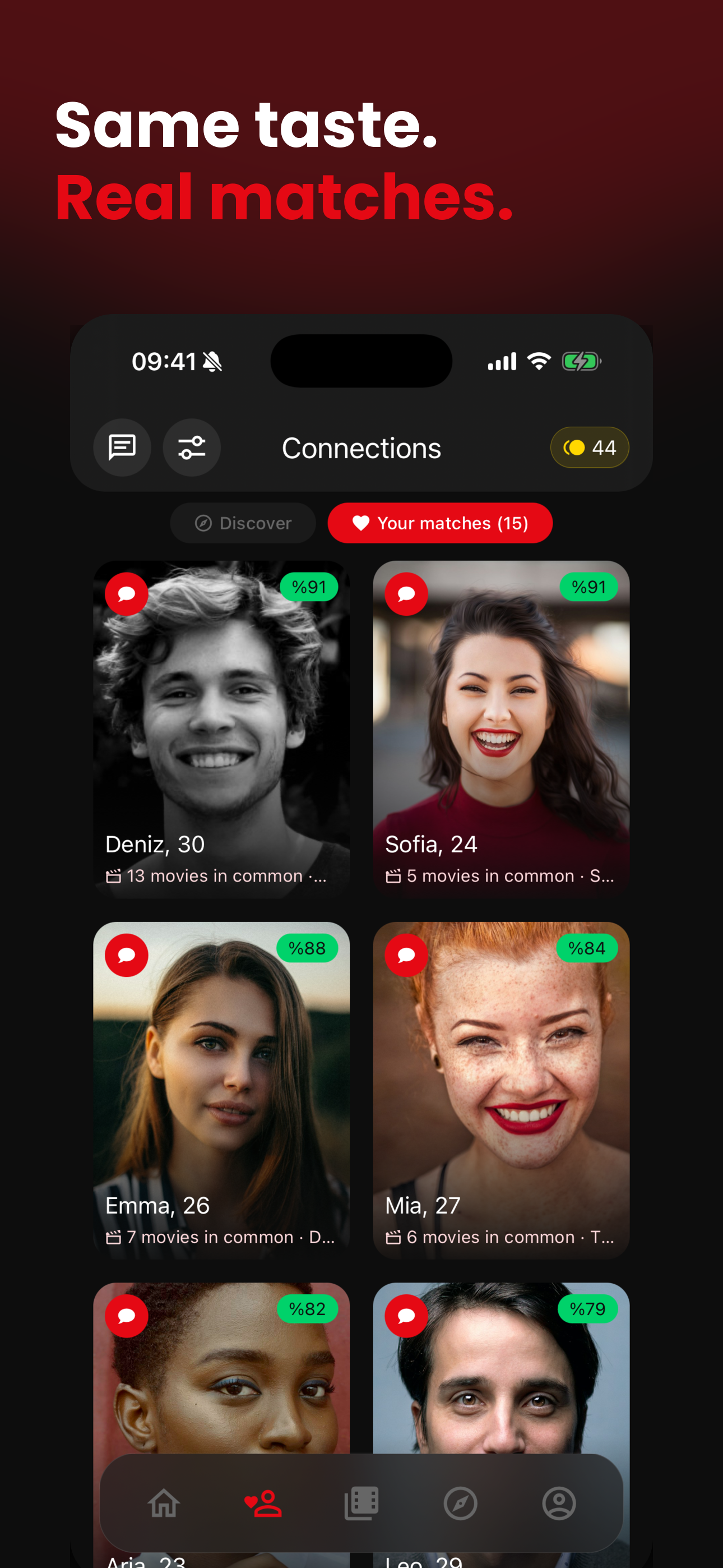 Movier: Films & Taste Match screenshot 4