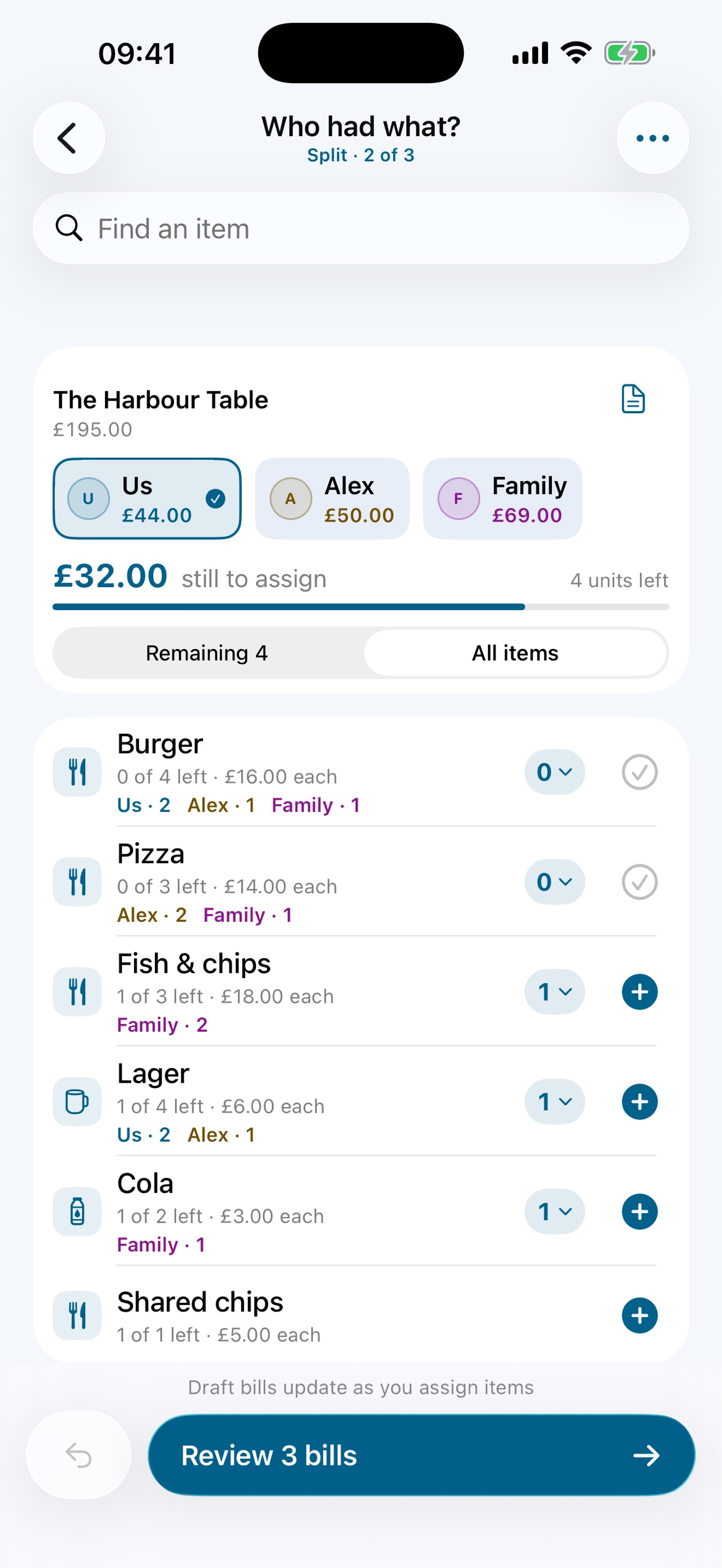 Screenshot 2 of Split The Bill Receipt Scanner