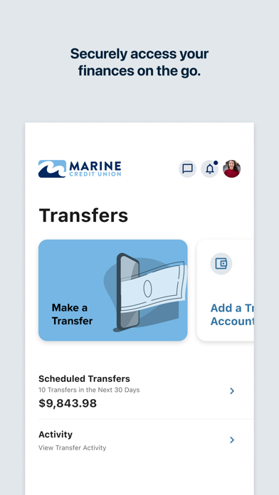 Marine Credit Union Screenshot