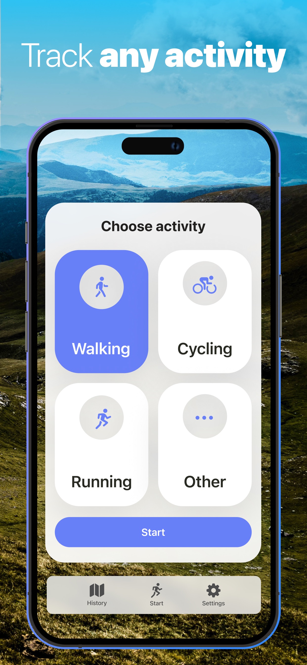 Run, Bike, Walk, Hike tracker screenshot 2