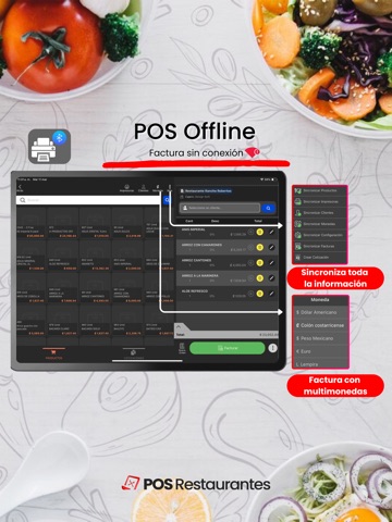 POS Restaurante iPad screenshot