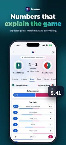 Marma: Live Football Scores screenshot 5