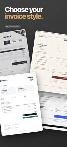 Invoice Maker: PDF & Bills iPhone screenshot