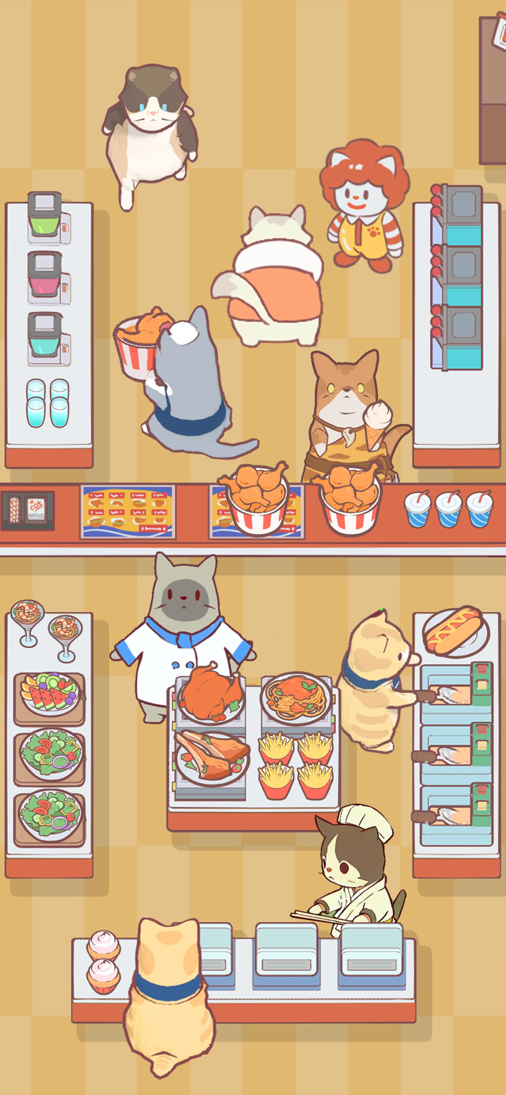 猫咪零食吧 - 猫咪的厨房经营模拟器 screenshot 2