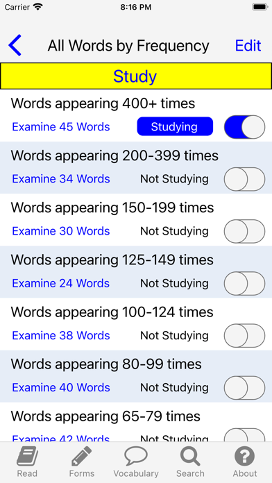 Greek New Testament Study App Screenshot