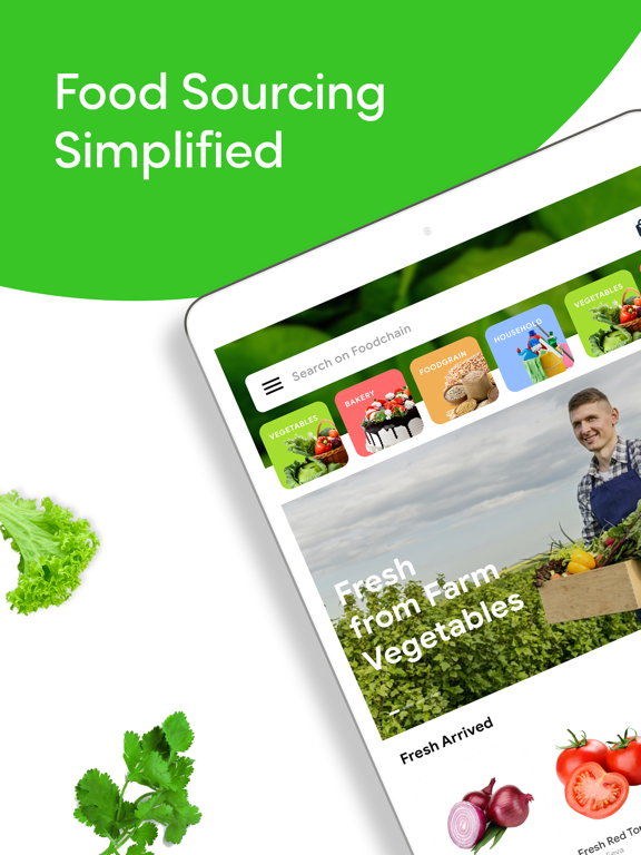 FoodChain Marketplace iPad screenshot 1 - Food & Drink app