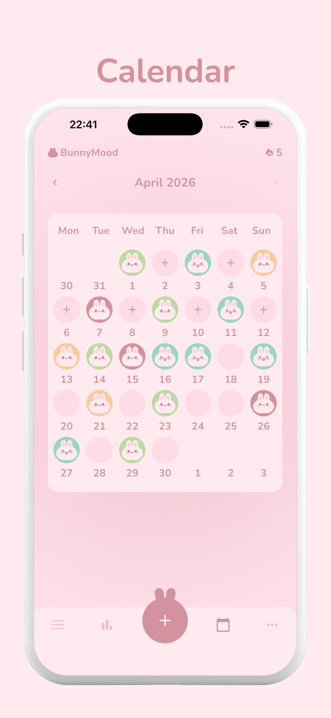 BunnyMood: Cute Mood Tracker
