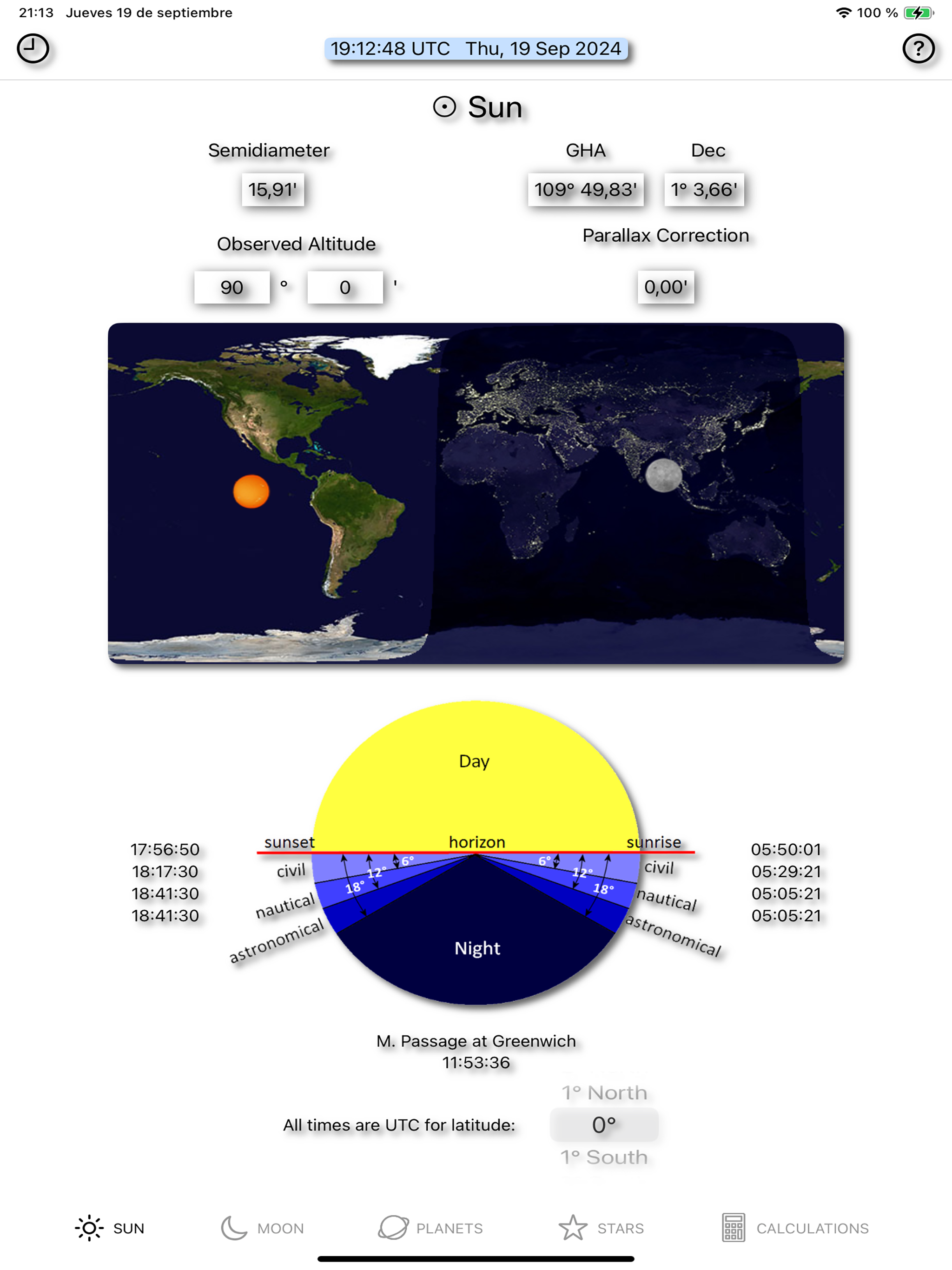 Perpetual Nautical Almanac