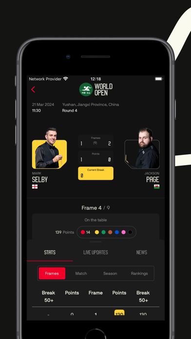 World Snooker Tour Screenshot