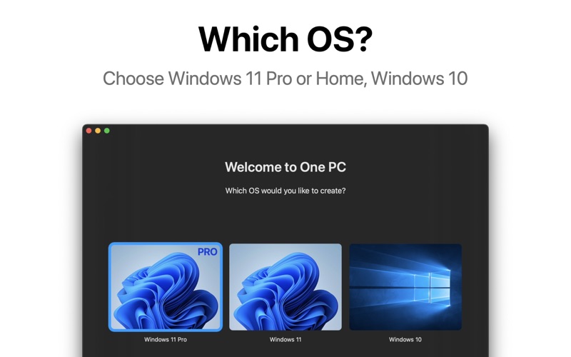 One PC: Run Windows & Office Screenshot