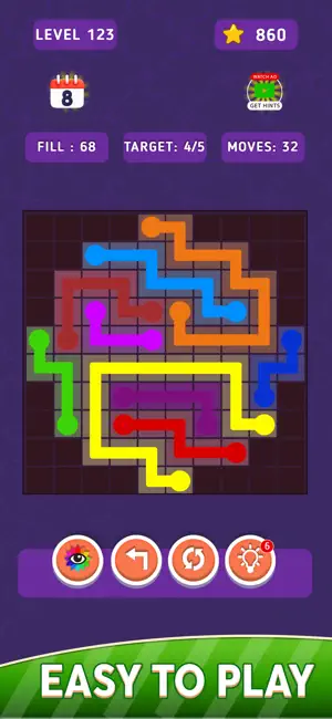 Two Color Dots: Connect Puzzle screenshot 3