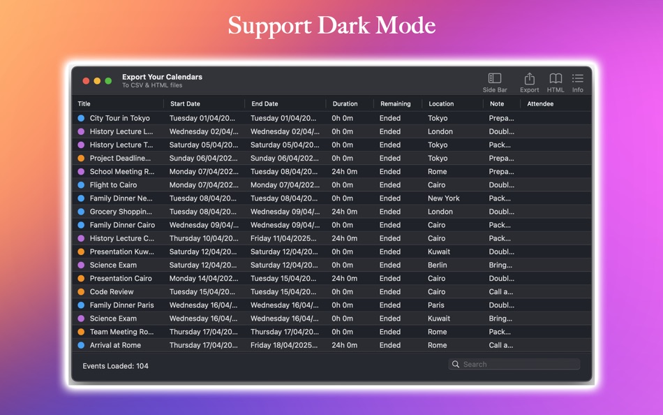 #5. Export Calendar (macOS) Ved: Mohammad Alkhaldi