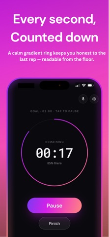 Planq: Voice Plank Timer screenshot