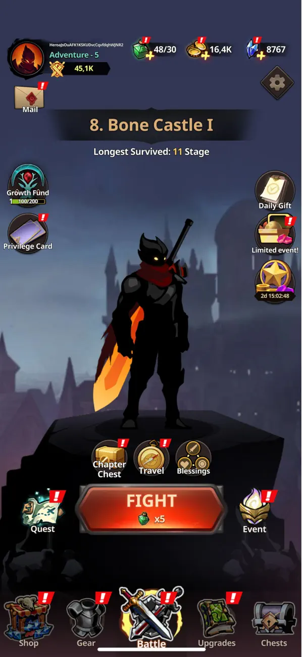 Screenshot #1 pour Shadow Adventure: RPG Journey