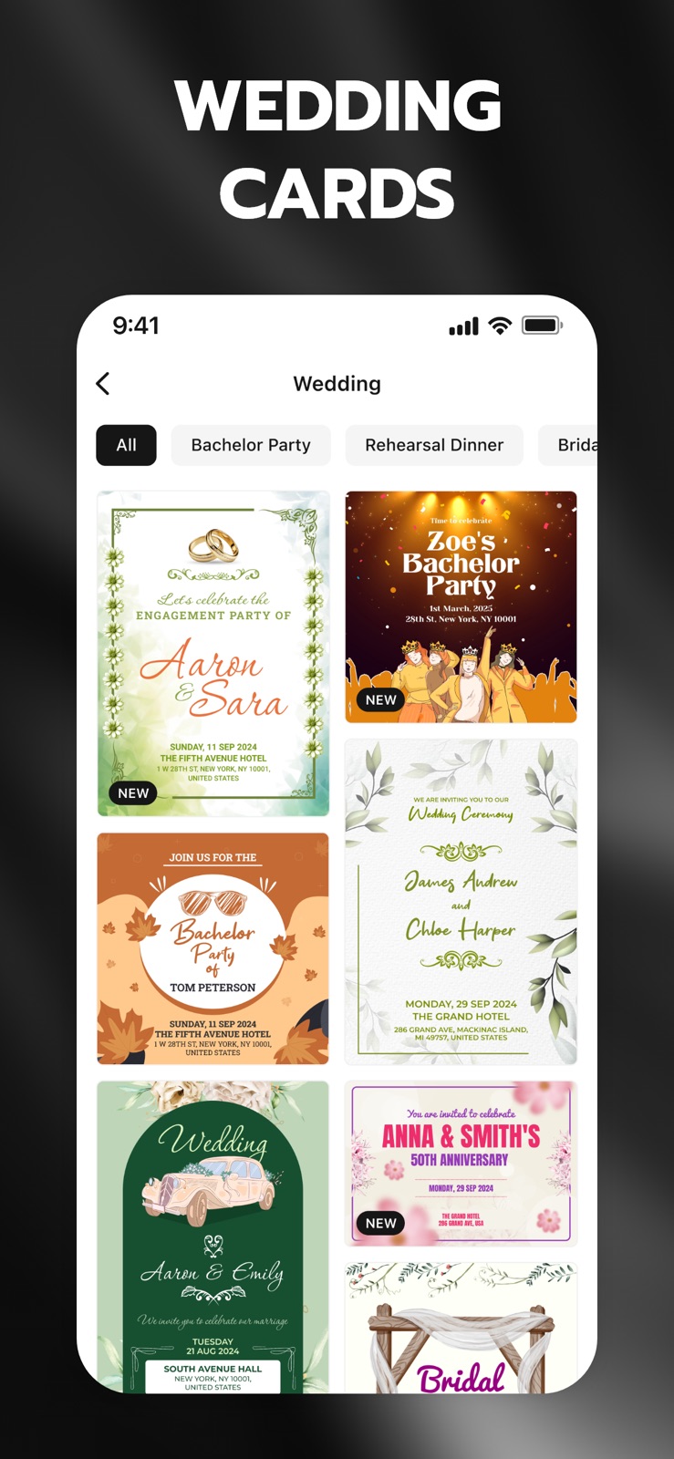 Inva: Invitation Maker + RSVP iphone screenshot 4