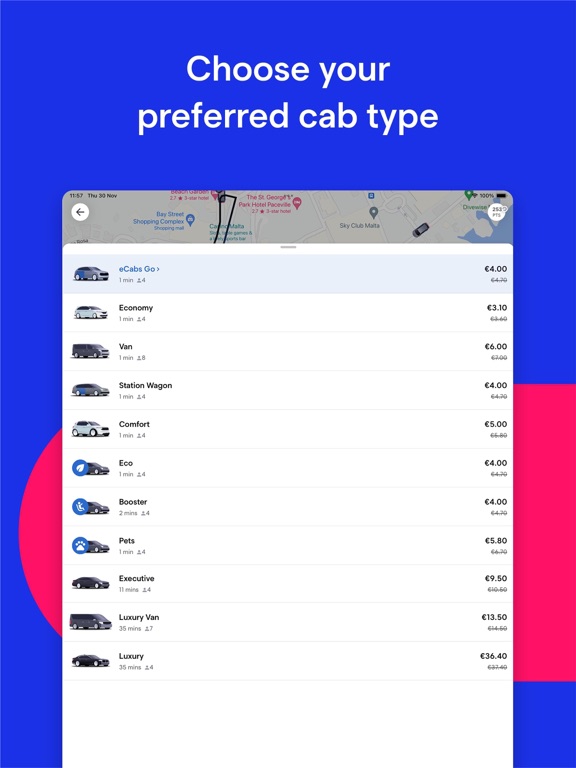 Screenshot #6 pour eCabs: Request a Ride