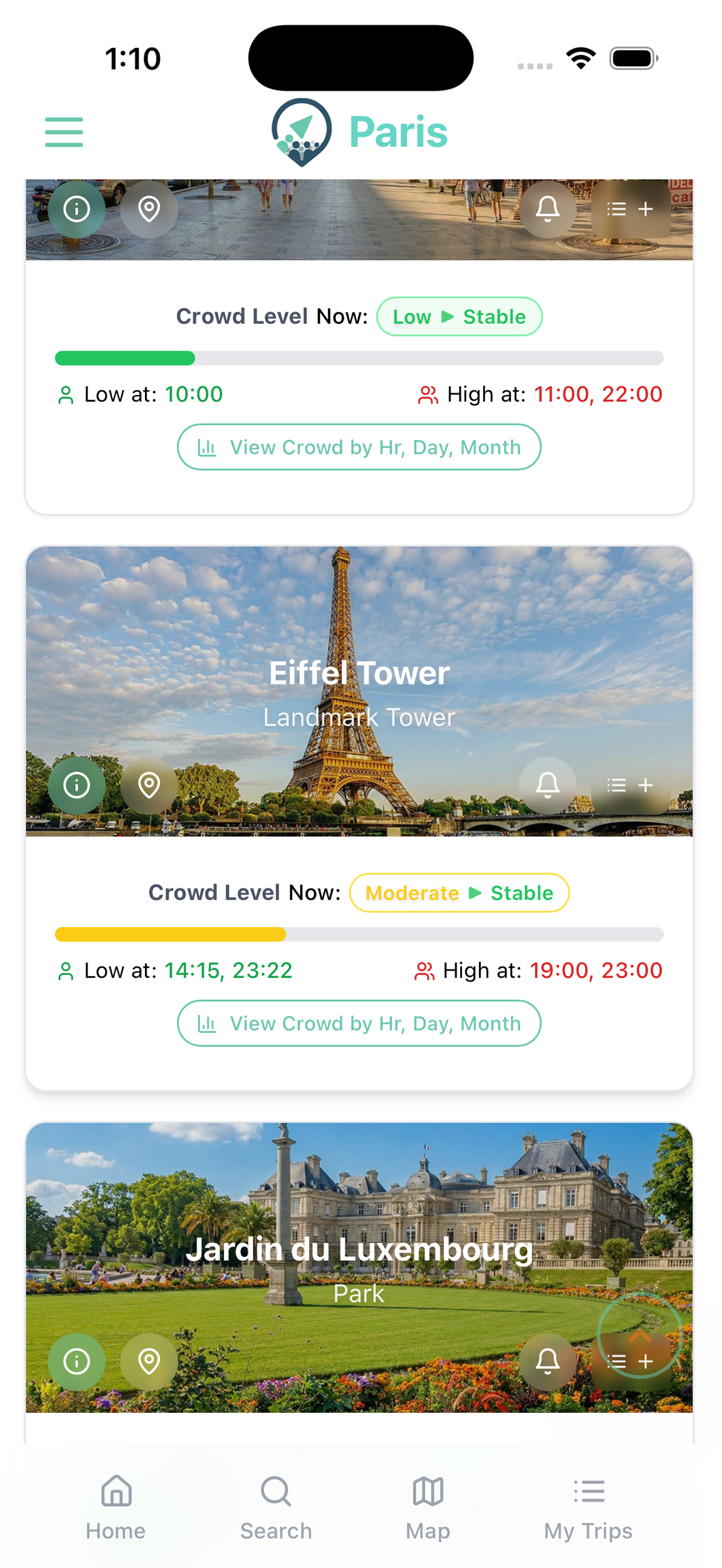 Crowd Avoid App