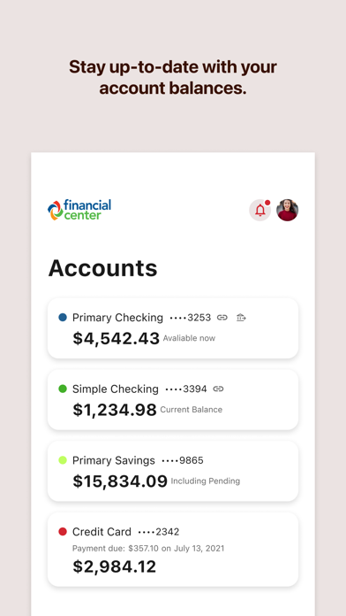 Financial Center First CU Screenshot