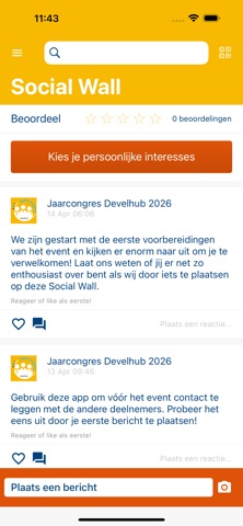 Jaarcongres Develhub iPhone screenshot