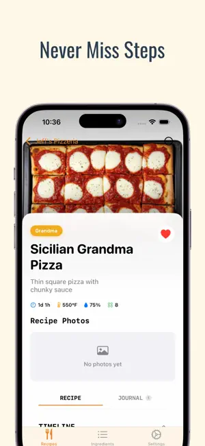 Pizza Recipe & Journal: Za screenshot 4
