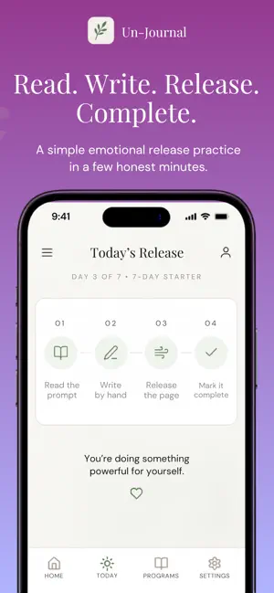 Un-Journal: Write & Release screenshot 2