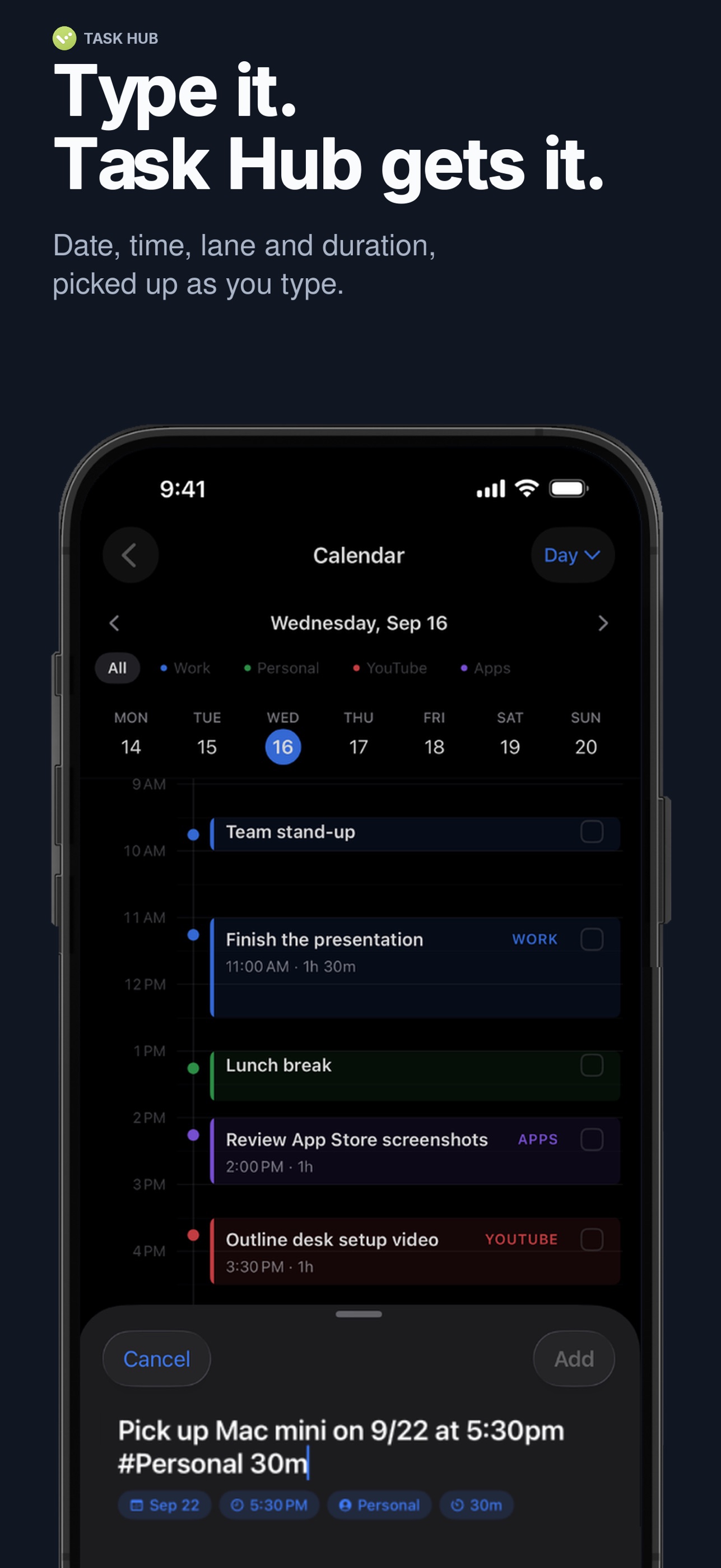 Screenshot 3 of Task Hub: To-Do Planner