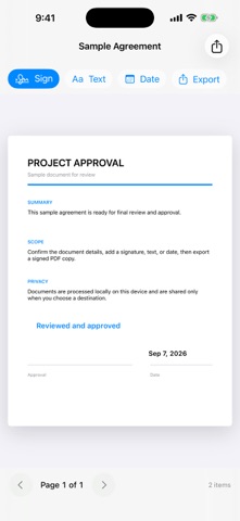 Private PDF Signer Screenshot 1 of 7