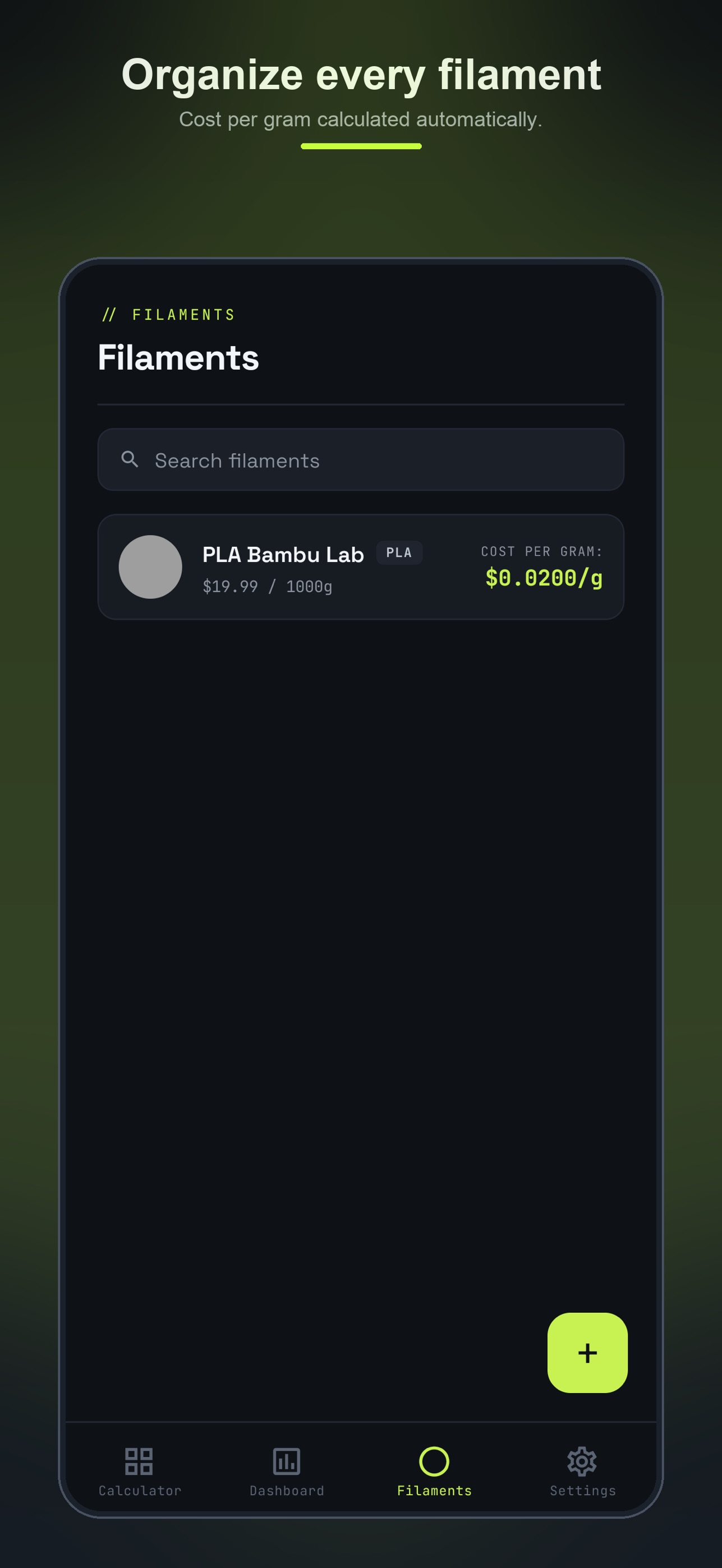 Screenshot 4 of 3D Pricer: Print Cost