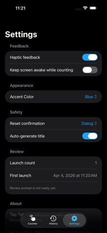 Tap Tally Counter Screenshot 5 of 5