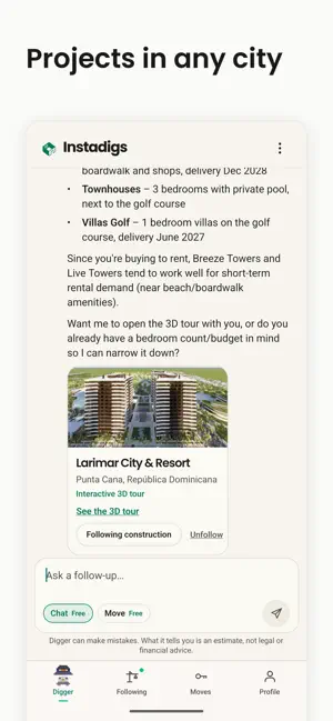 Instadigs: Your Off-Plan Home screenshot 2