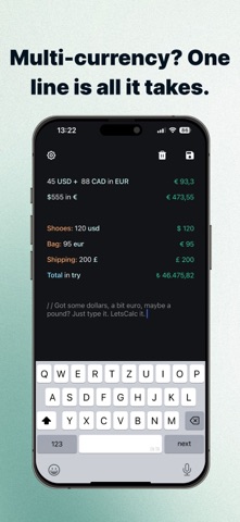 LetsCalc: Notepad Calculator Screenshot 2 of 6