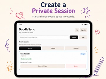 DoodleSync iPad screenshot
