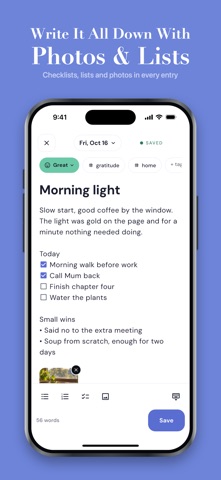 Daily Diary: Journal & Mood Screenshot 2 of 8