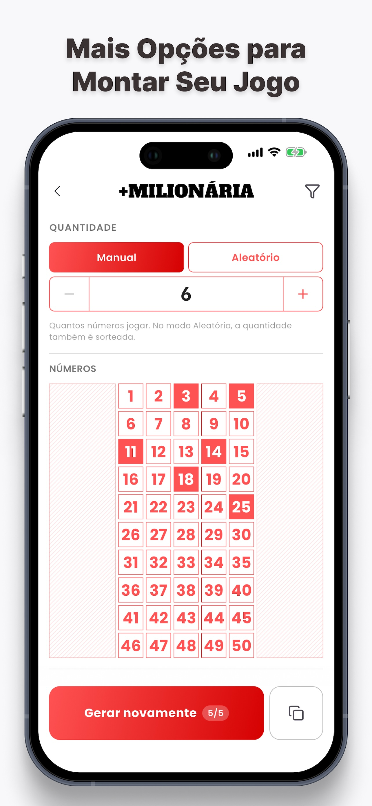 CapiLoto - Gerador de Loteria screenshot 5