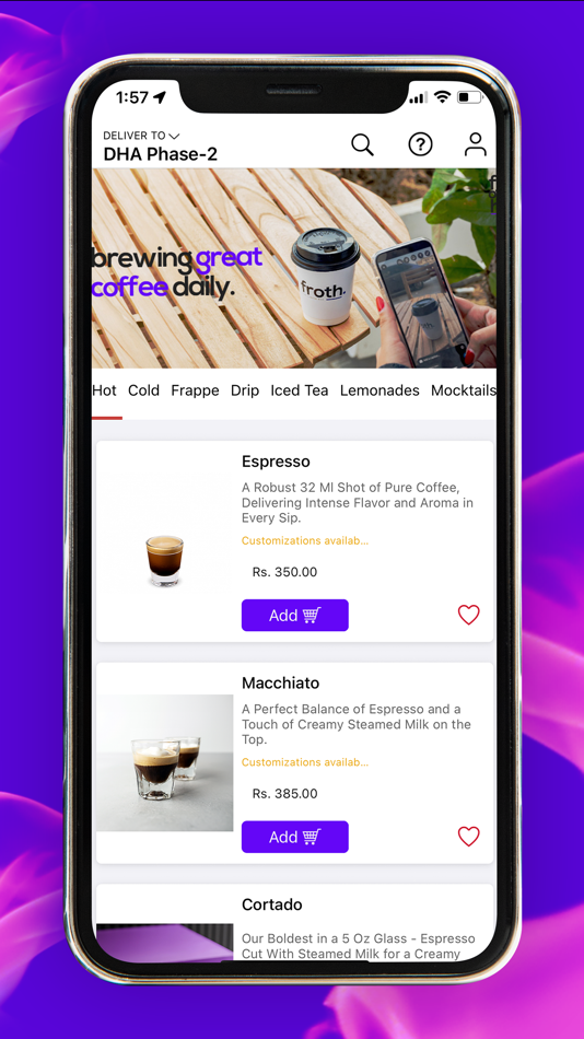 Froth - The Coffee Bar - 1.0 - (iOS)