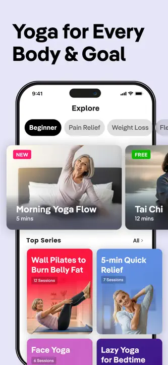 Yoga for Beginners, Pilates+: Screenshot 7 von 10