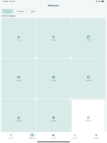 SoberVault: Quit & Stay Sober iPad screenshot