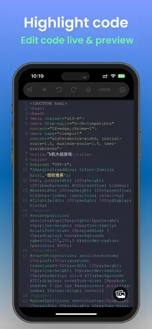 WebPen-HTML Editor & Preview screenshot 2