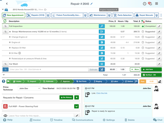 Screenshot #5 pour Auto Repair Shop (for Tablet)
