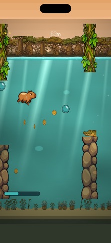 Capybara Dash: River Dive Screenshot 1 of 4