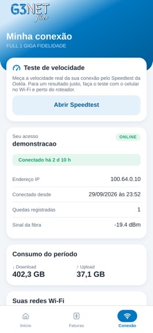 G3NET - Central do Assinante screenshot 5