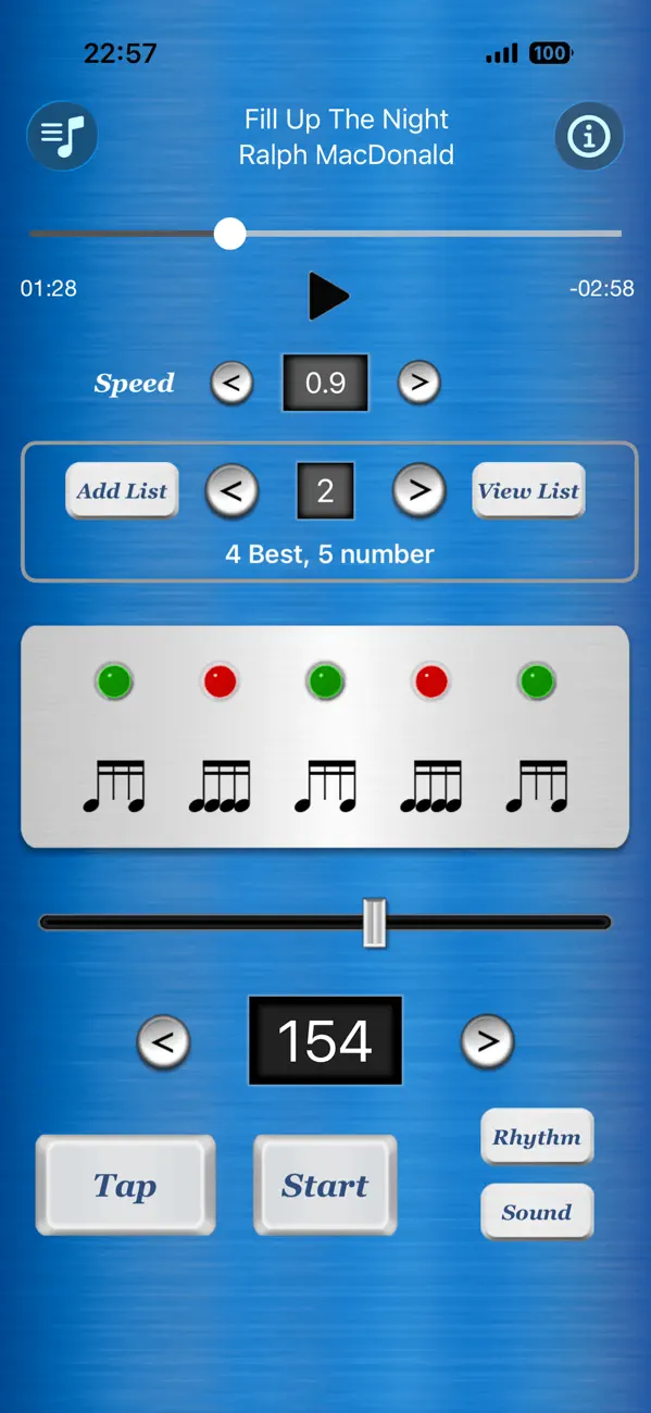 Screenshot #1 pour Metronome with Player
