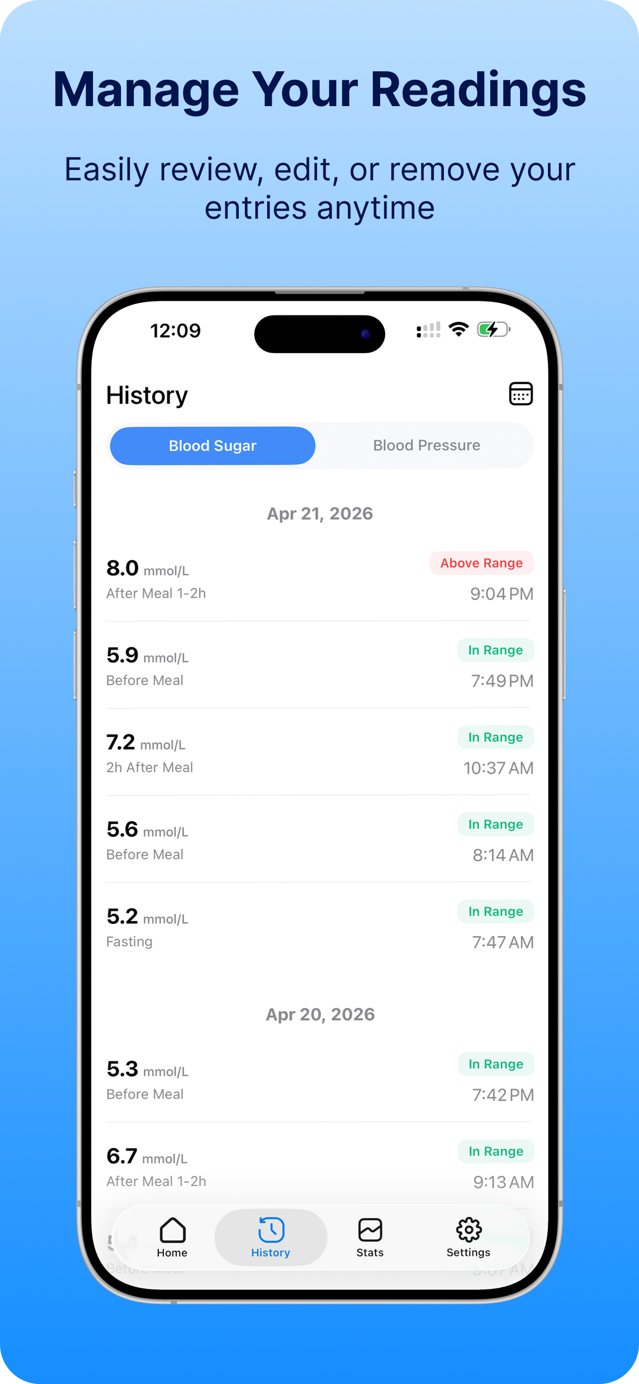 BioMon: Glucose & BP Tracker